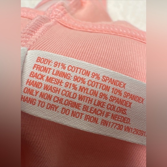 Colsie Womens Medium Pink Ruched Front Long Line Bralette Top Size XS - Picture 7 of 7